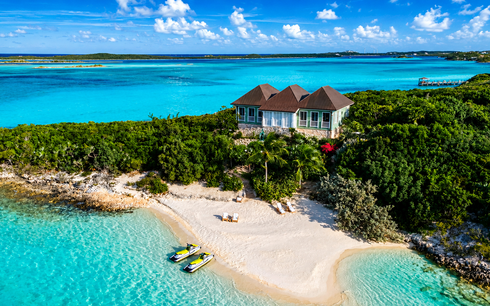 Private islands in the Exuma Cays Bahamas